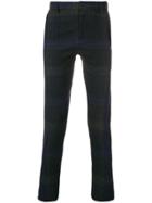 Stephan Schneider Slim-fit Tartan Trousers - Blue