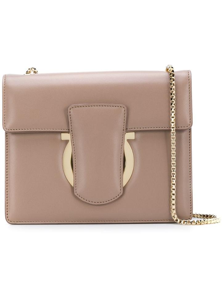 Salvatore Ferragamo Cross Body Chain Bag - Nude & Neutrals