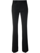 Dondup Flared Trousers, Women's, Size: 44, Black, Virgin Wool/spandex/elastane/acetate/viscose