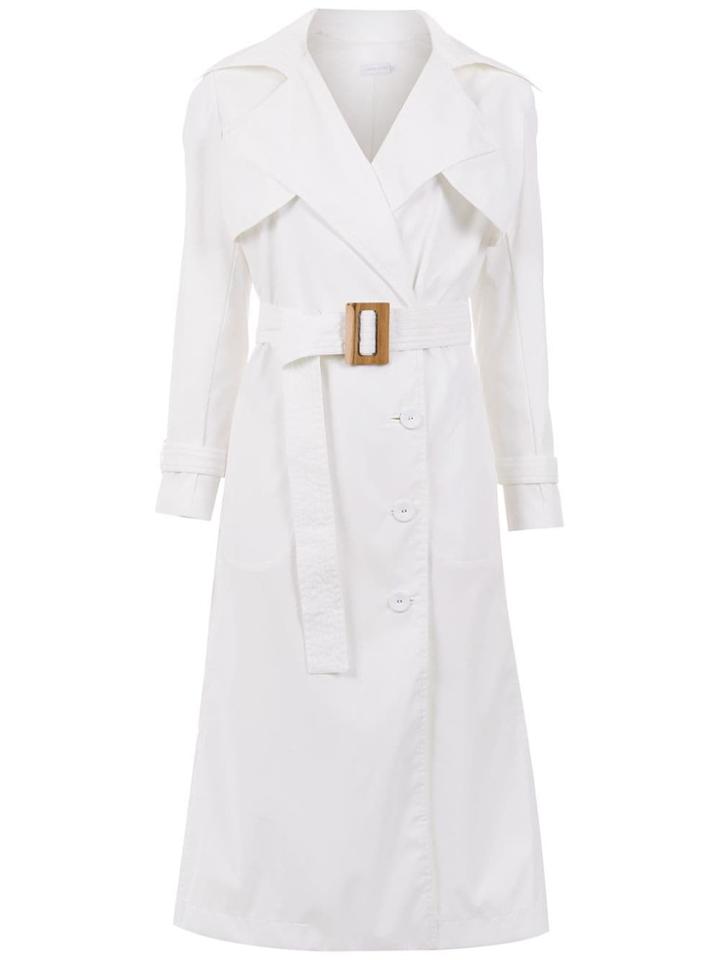 Mara Mac Belted Trench Coat - White