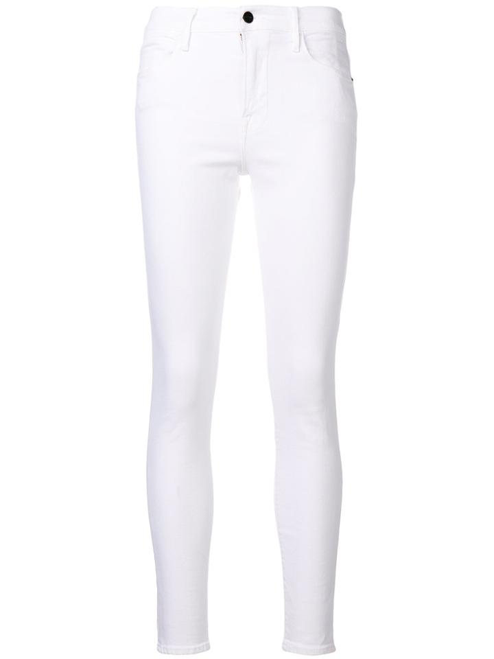 Frame Denim Classic Skinny Jeans - White