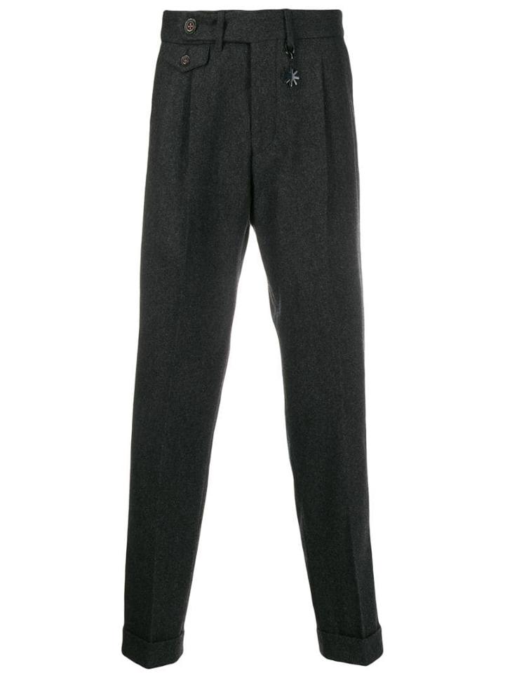Manuel Ritz Flap Pocket Trousers - Grey