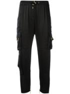 Balmain Cargo Trousers, Women's, Size: 36, Black, Cupro