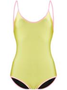 Gucci Contrast Trim Swimsuit - Yellow