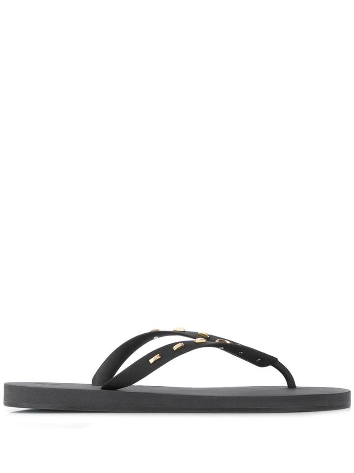 Giuseppe Zanotti Studded Flip Flops - Black