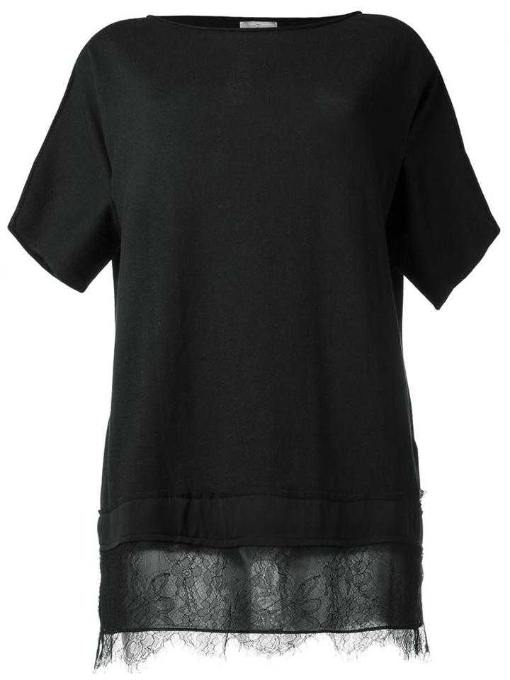 Fay Floral Lace Hem Blouse