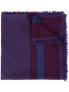 Shanghai Tang Striped Scarf - Purple