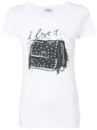 Liu Jo Embellished Bag Print T-shirt - White