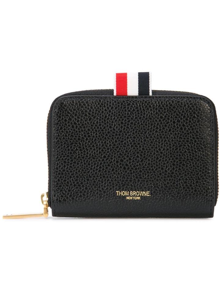Thom Browne Pebbled Slim Short Purse - Black