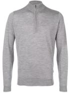 John Smedley Zip-neck Jumper - Grey