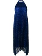 Missoni Knit Backless Dress - Blue