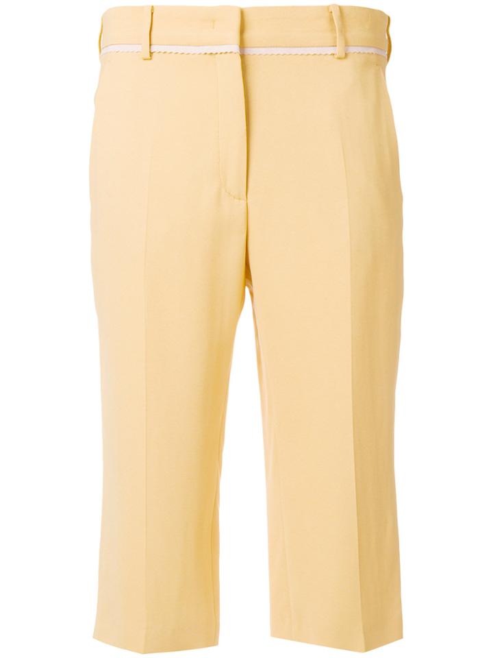 No21 Cropped Tailored Trousers - Yellow & Orange
