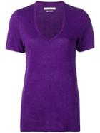 Isabel Marant Étoile Kranger V-neck T-shirt - Purple