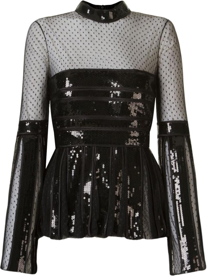 Reinaldo Lourenço Sheer Panel Blouse