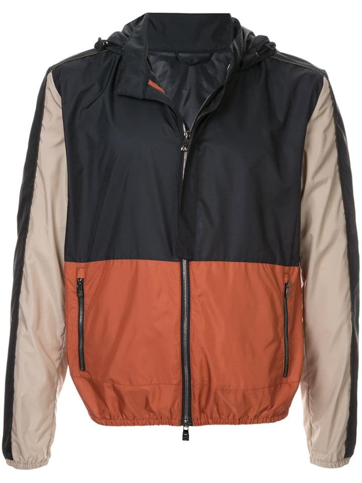 Corneliani Colour Block Jacket - Blue