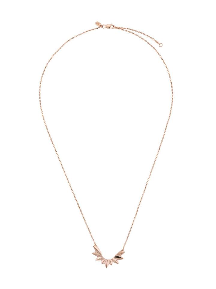 Maria Black Wing Necklace - Gold