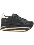 Hogan Maxi H222 Glitter Sneakers - Black