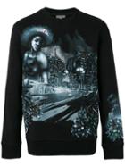 Lanvin Printed Sweatshirt, Men's, Size: Xl, Black, Cotton