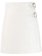 Miu Miu Side Buckle Skirt - White