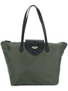 Twin-set Logo Plaque Contrast Tote - Green