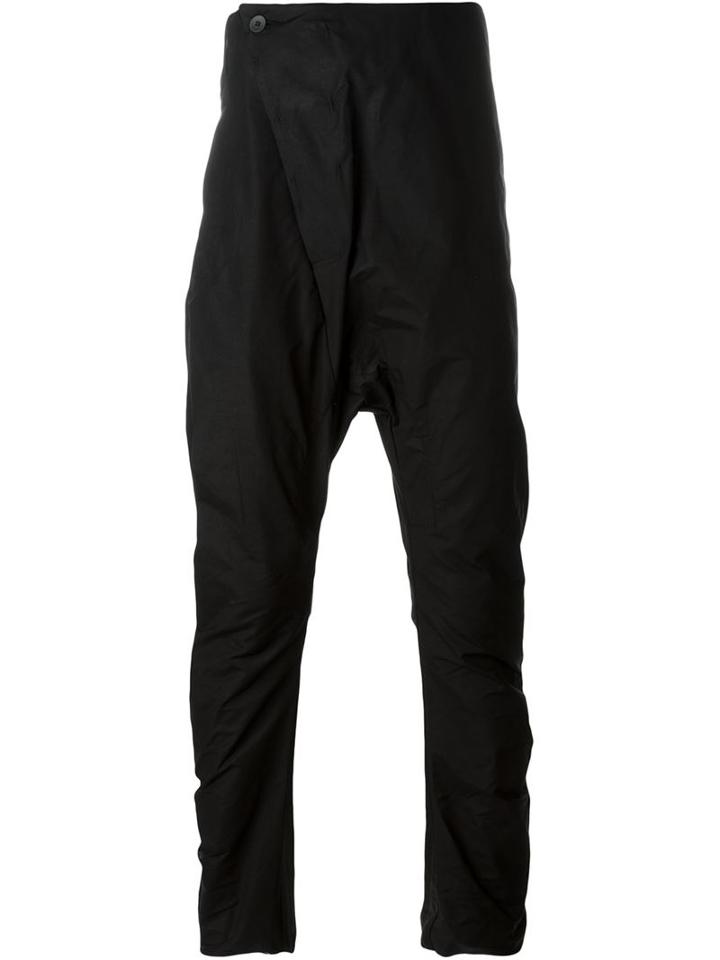 Lost & Found Ria Dunn Drop Crotch Trousers, Men's, Size: Small, Black, Cotton/polyamide/resin