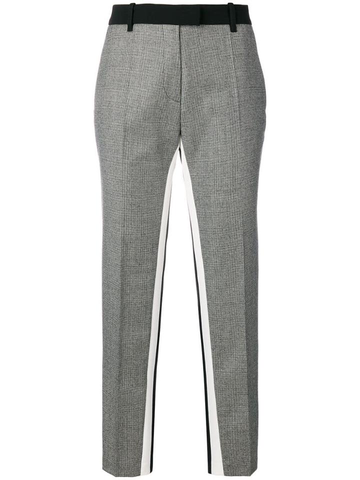 Barbara Bui Contrast Stripe Cropped Trousers - Black