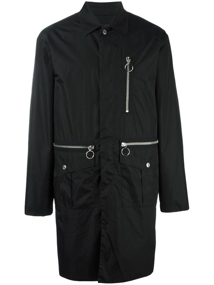 Dsquared2 Mid-length Zipped Parka - Black
