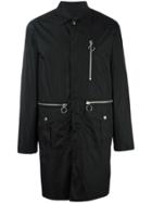 Dsquared2 Mid-length Zipped Parka - Black