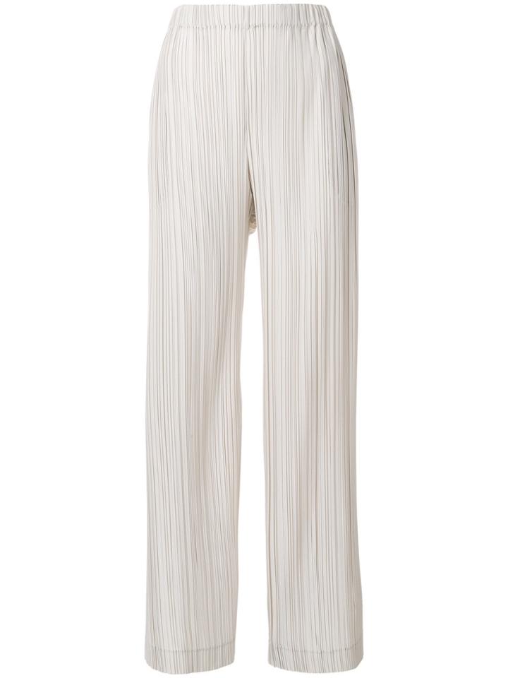Antonelli Plissé Wide-leg Trousers - Nude & Neutrals