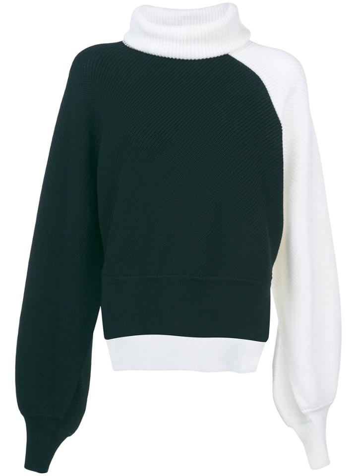 Monse Color-block Jumper - Green