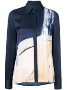 Aje Stevens Satin Shirt - Blue