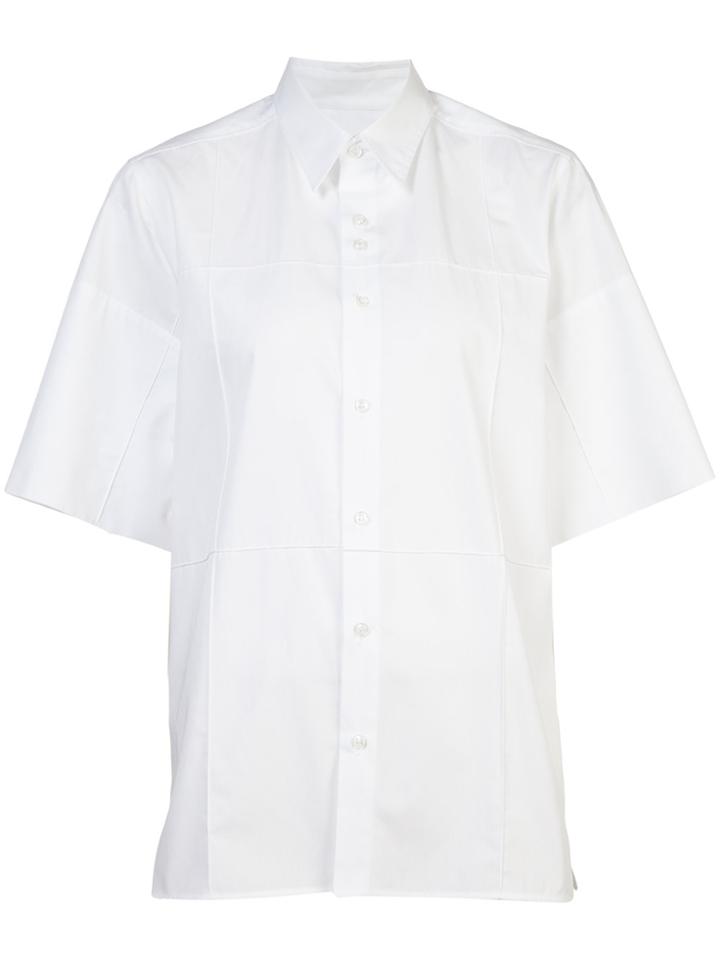 Wales Bonner Paneled Short Sleeved Shirt - White