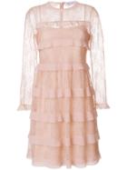 Red Valentino Tiered Lace Dress - Nude & Neutrals