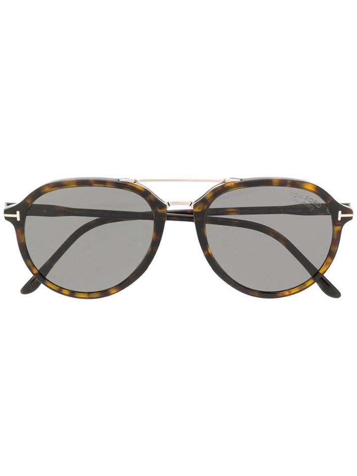 Tom Ford Eyewear Tortoiseshell Sunglasses - Brown