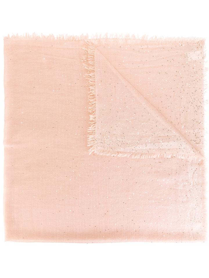 Faliero Sarti Lenny Scarf, Women's, Pink/purple, Silk/polyester/cashmere/virgin Wool