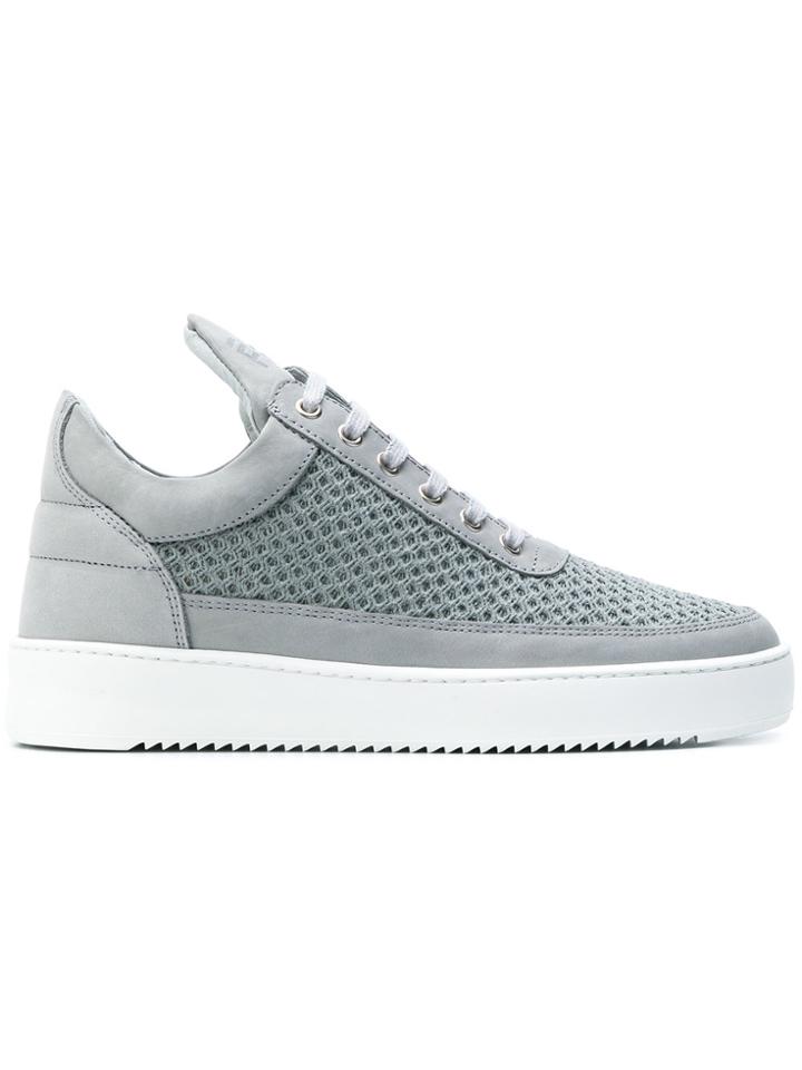 Filling Pieces Mesh Low Top Sneakers - Grey
