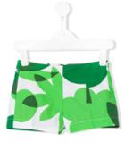 Il Gufo - Botanical Print Shorts - Kids - Cotton - 2 Yrs, Green