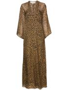 Michelle Mason Plunge Gown - Brown