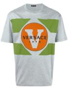 Versace Versace 1978 Print T-shirt, Men's, Size: Large, Grey, Cotton