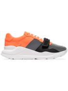 Burberry Leather Low Top Regis Sneakers - Grey