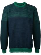 08sircus - Crew Neck Jumper - Men - Polyester - 5, Blue, Polyester