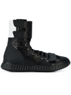 Antonio Marras Snakeskin Effect Hi-top Sneakers - Black