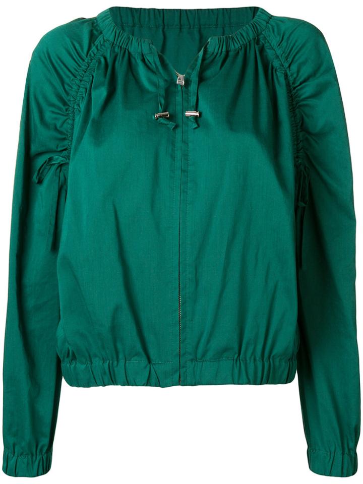 Muveil Sporty Bomber Jacket - Green