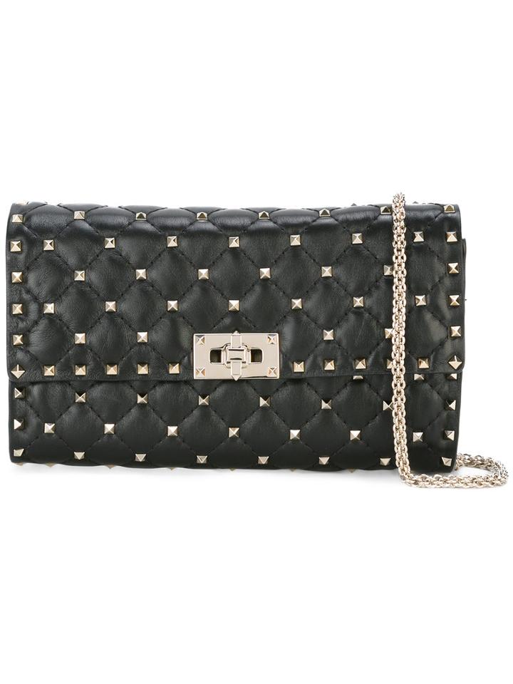 Valentino - Valentino Garavani Rockstud Spike Crossbody Bag - Women - Leather/metal - One Size, Women's, Black, Leather/metal