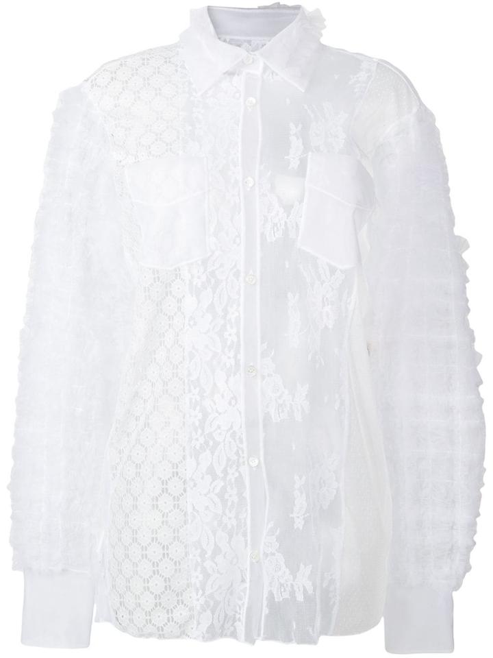Viktor & Rolf Patchwork Fitted Shirt - White