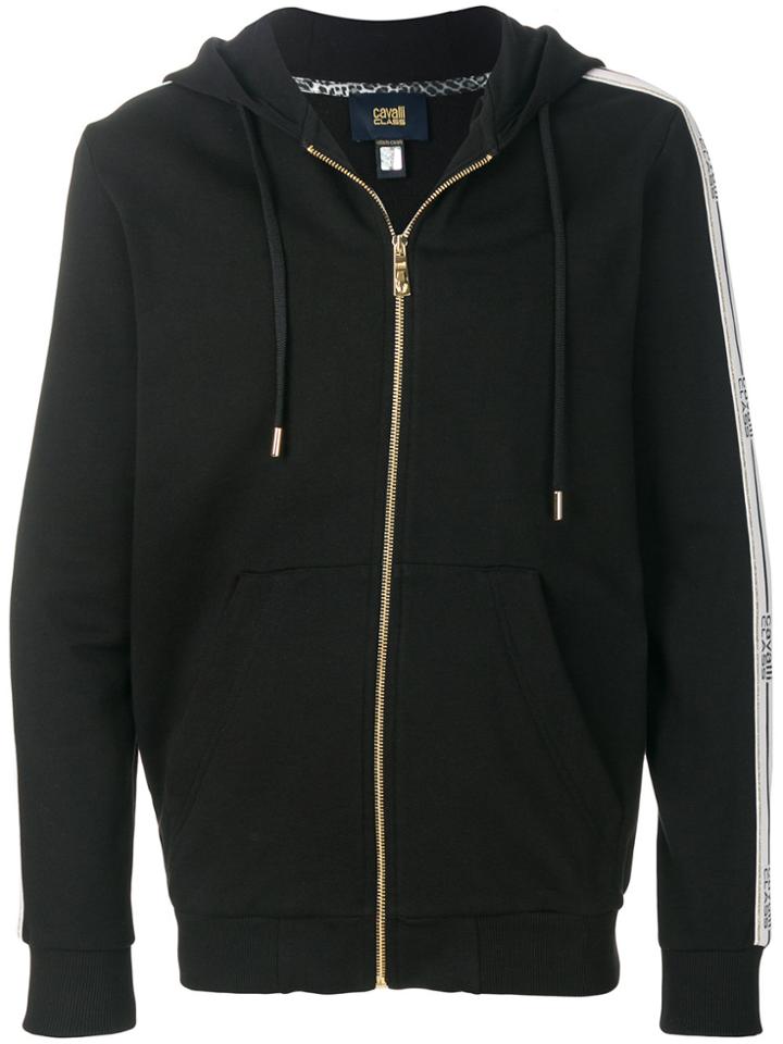 Cavalli Class Zipped Hoodie - Black