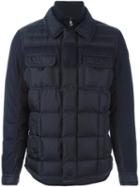 Moncler 'blais' Padded Jacket, Men's, Size: 5, Blue, Feather Down/polyamide/wool