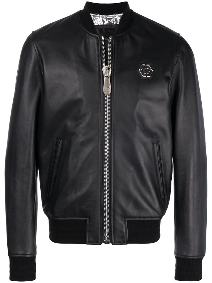 Philipp Plein Someone Bomber Jacket - Black