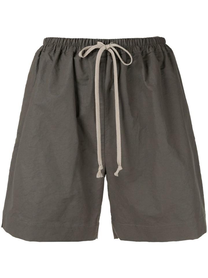 Rick Owens Drawstring Boxer Shorts - Grey