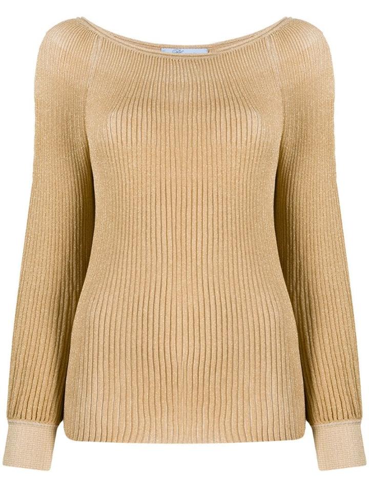 Blumarine Knitted Jumper - Gold